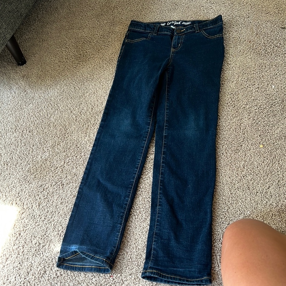 Girls super stretch straight leg jeans